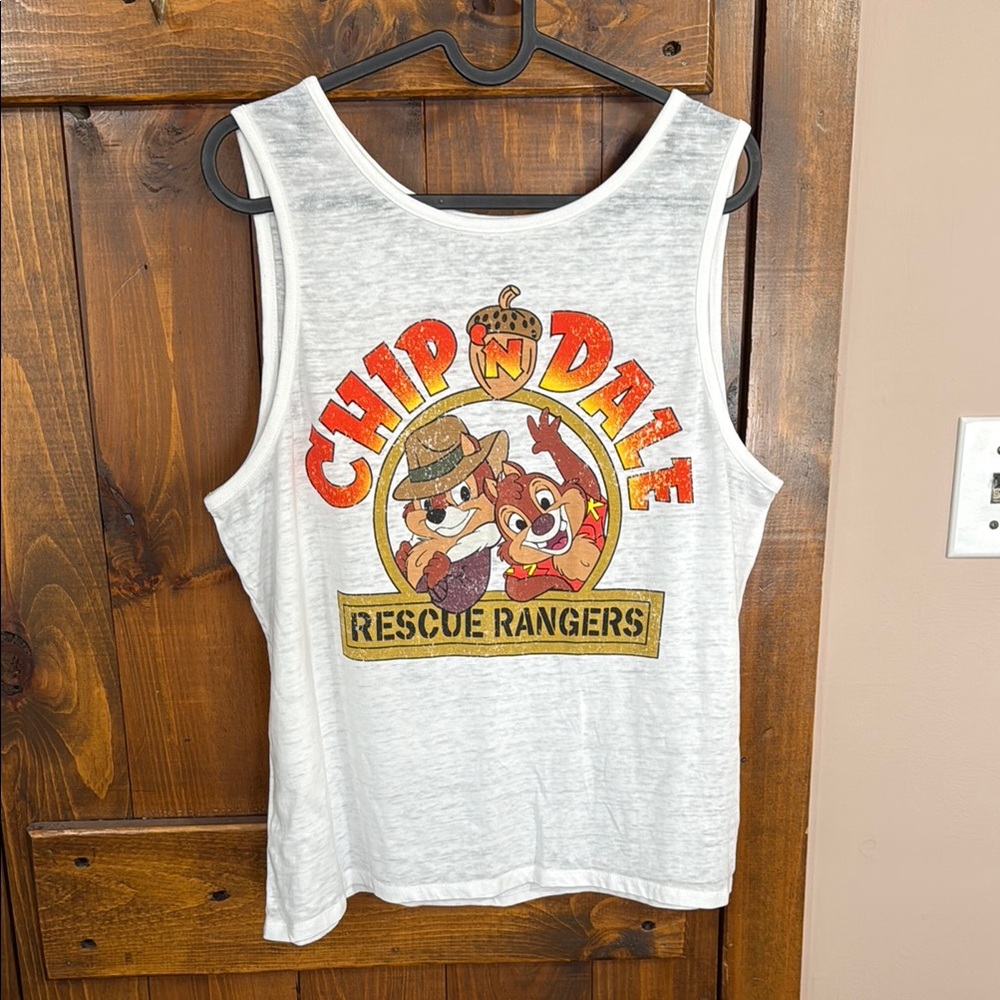 Chip 'n Dale Rescue Rangers White Tank Top